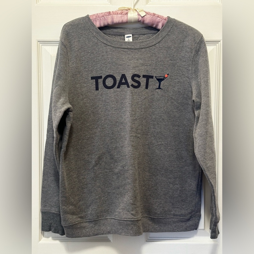 Old Navy Gray Toasty Women's Crew Neck Sweater